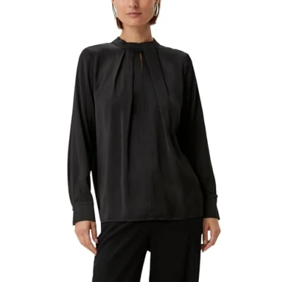 Abbildung von comma MIT Faltendetail Bluse, Damen, Größe: 40, Schwarz