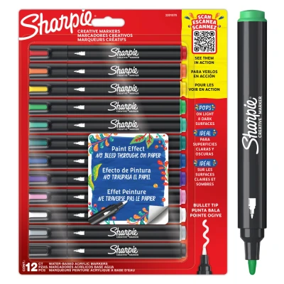 Abbildung von Sharpie Kreativ Marker sortierte Farben 12 Stück