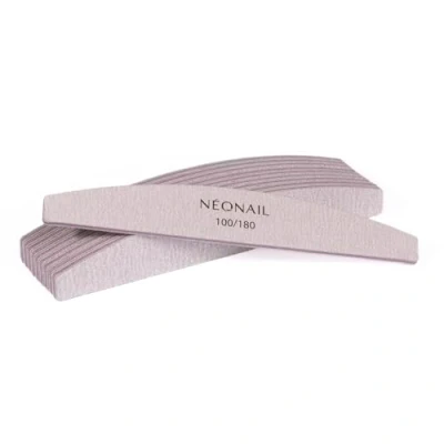 Abbildung von NEONAIL Set Nagelfeilen Grau Boot 100/180 10 Stuck Gel Nägel Für Gelnägel Nagelpflege Zubehör Nail File Feile Polierfeile Fingernägel Feilen