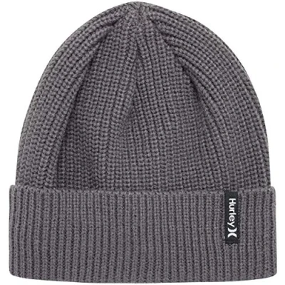 Abbildung von Hurley Herren M Max Cuff 2.0 Beanie Baseballkappe, dunkelgrau, Einheitsgröße
