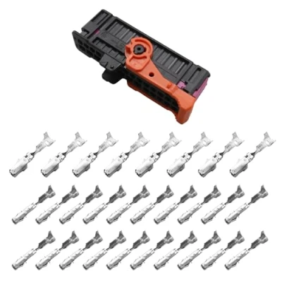 Abbildung von YINETTECH 1 Set Autotür Kabelbaum Webstuhl Steckverbinder Reparatursatz 28 polig Kompatibel mit Seat Skoda VW 1K0937702C