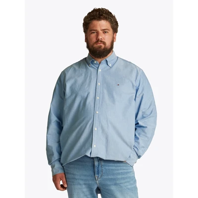 Abbildung von Tommy Hilfiger Solid Heritage Hemd, Herren, Größe: XXL, Blue