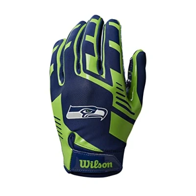 Abbildung von Wilson Handschuhe NFL TEAM SUPER GRIP, Einheitsgröße für Jugendliche, Silikon/Stretch Lycra