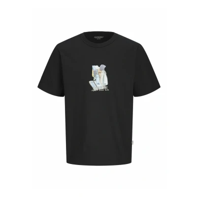 Abbildung von Jack &amp; Jones Jorbrooklyn Graphic TEE C.N Tshirt print, Herren, Größe: Small, Black