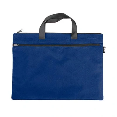 Abbildung von Office Dokumententasche, Herren Aktentasche Tragbare A4 Akte Reißverschlusstasche Blau 1 Stück (Blau)