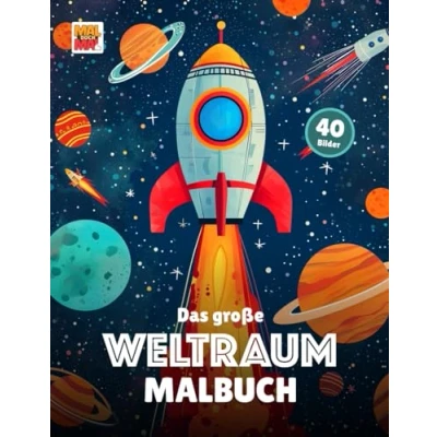 Abbildung von Das große Weltraum Malbuch: 40 schöne Bilder zum Ausmalen &amp; Entdecken (Planeten, Raketen, Astronauten vieles mehr)