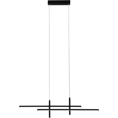 Abbildung von EGLO Hängeleuchte "TREPILIANO Pendellampe - Alu, Stahl LED 20W IP20" LED-Modul 1 Stk. Warmweiß Hängelampe, Deckenlampe, Wohnzimmer, Esszimmer, L110 x B7 H120 cm