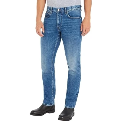 Abbildung von Tommy Hilfiger Denton Jeans Straight Leg, Herren, Größe: 31x34, Cleve blue