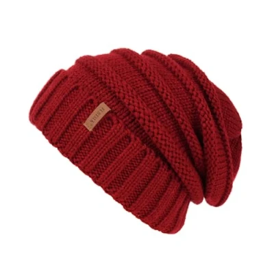 Abbildung von FURTALK Strickmütze Damen Slouch Beanie Mütze Street Style Grobstrick Wintermützen Klassische Weiche Winter