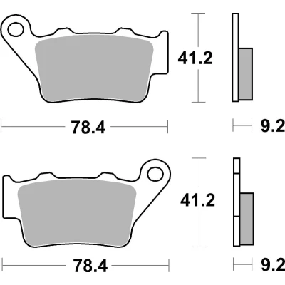 Abbildung von TRW Sinter Offroad MCB672SI Bremsbelagsatz