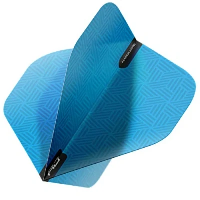 Abbildung von RED DRAGON Hardcore XT Blue Patterned Extra Thick Standard Dart Flights (4 Sätze pro Packung)