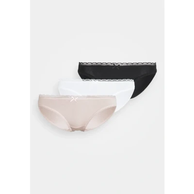 Abbildung von Dorina 3 PACK Slip, Damen, Größe: 38, Ivory/beige/black