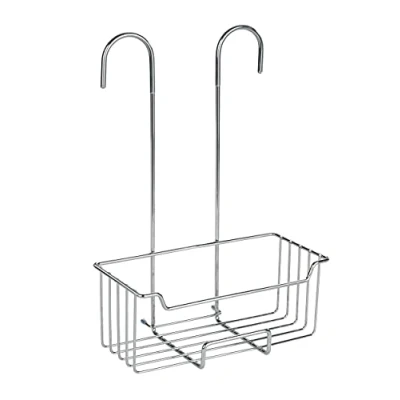 Abbildung von WENKO Thermostat Dusch Caddy Mod. Milo, Duschregal zum Hängen an die Armatur, Ablage aus Edelstahl (rostfrei), 25 x 36 14 cm, Glänzend