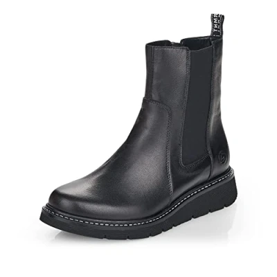 Abbildung von Remonte Damen D3970 Chelsea Stiefel, schwarz/schwarz / 01, 41 EU
