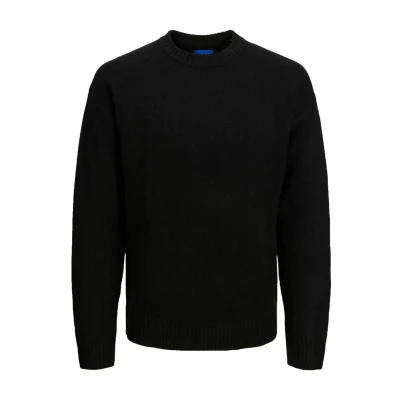 Abbildung von JACK &amp; JONES Men&#039;s JOROLLIE Knit Crew Neck Strickpullover, Black, XXL