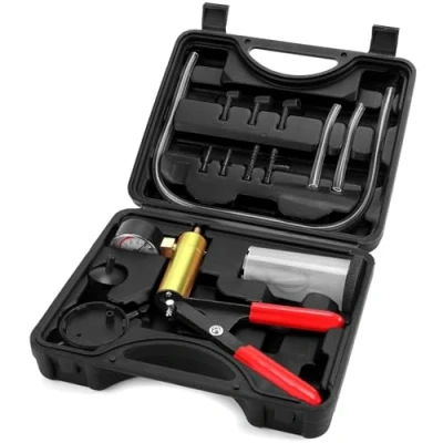 Abbildung von Awsuc Bremsenentlüftungsgerät,Vakuumpumpe Bremsenentlüfter Set für Auto Motorrad Tester Hand Vakuumtester Druckpruft Mit Tragetasche