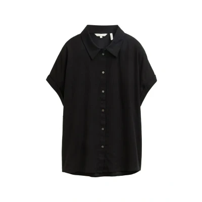 Abbildung von TOM Tailor Hemdbluse, Damen, Größe: 36, Deep black
