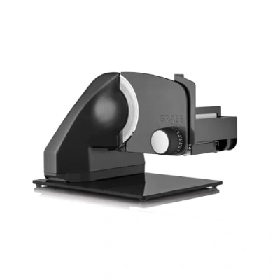 Abbildung von GRAEF Allesschneider CLASSIC C95, eisenglimmergrau, inkl Kombi Aufsatz PRO, 30 kippbar, 170 W Motor, Wellenschliffmesser Ø mm