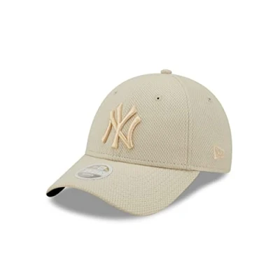 Abbildung von New Era MLB Cap Diamond Yankees beige Baseball Fanaccessoire Frauen NY Logo One Size