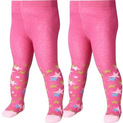 Abbildung von Playshoes Strumpfhose Unisex Kinder Strumpfhose, Sterne Doppelpack, 74/80