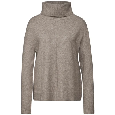 Abbildung von Street One Rollkragen Strickpullover, Damen, Größe: 38, Beige