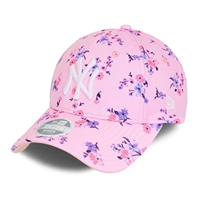 Abbildung von New Era York Yankees Cap MLB Basecap Blumenmuster Kappe Baseball Damen rosa One Size