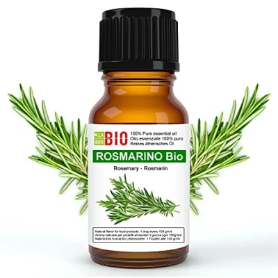 Abbildung von RosmarinÖl Bio Ätherisches Öl 100% Reines 10 ml Aromatherapie Kosmetik Therapeutische Laborbio