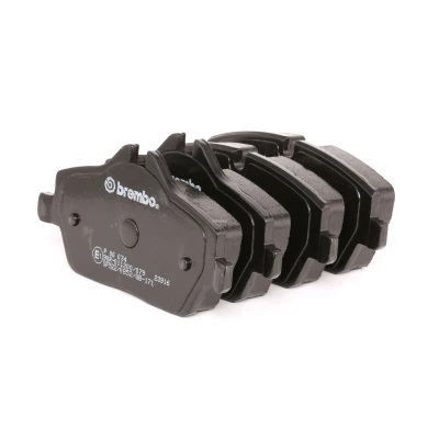 Abbildung von BREMBO P 06 034 Bremsbelagsatz für Verschleißwarnanzeiger vorbereitet mit Bremssattelschrauben ohne Zubehör BMW: 1 Coupe, Hatchback, 2 Active Tourer