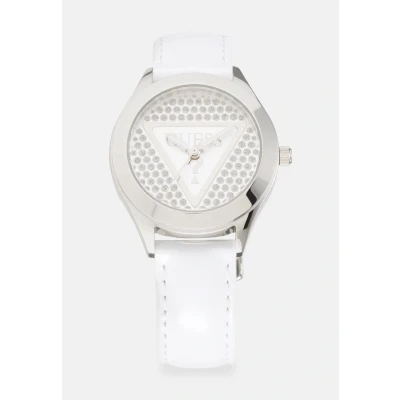 Abbildung von Guess Glitz Plaque Uhr, Damen, Größe: One Size, White