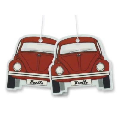 Abbildung von BRISA VW Collection Volkswagen Luft Erfrischer Duft Spender fürs Auto im Käfer Motiv Doppelpack (Melone/Rot)