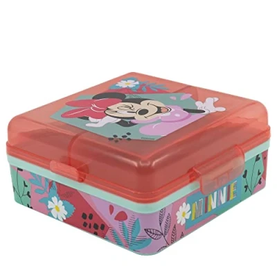 Abbildung von Stor BROTDOSE MIT MEHREREN FÄCHERN CUADRADA MINNIE MOUSE BEING MORE
