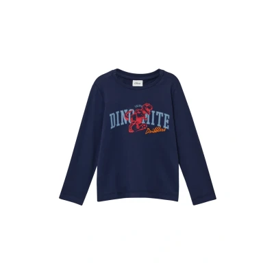 Abbildung von s.Oliver Junior Jungen 2171764 T Shirt Langarm, 5836, 116 122 Grande
