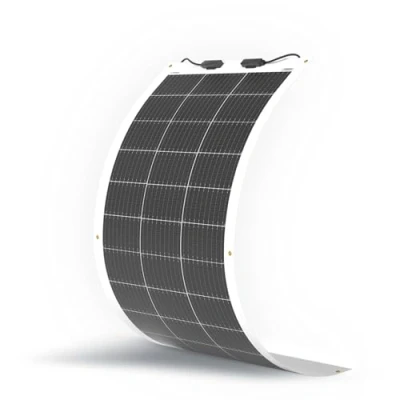 Abbildung von Renogy 100W 12V Flexibles Solarpanel Monokristalline Solarmodule Silizium Solarzelle Photovoltaik Folie für Wohnmobil, Camping, Boote, Camper und andere unebene Oberflächen