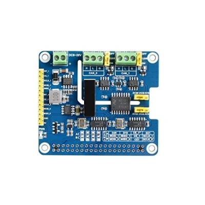 Abbildung von Waveshare 2 Channel CAN FD Expansion HAT for Raspberry Pi Supports with Flexible Data Rate Multi Onboard Protection Circuits