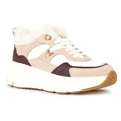 Abbildung von Geox Damen D DIAMANTA C Sneaker, White/Nude, 35 EU