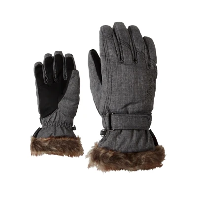 Abbildung von Ziener Kim Lady Damen Skihandschuhe (Größe: 7, Grau)