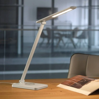 Abbildung von JUST LIGHT LED Tischleuchte »FLORENTINA«, 1 flammig, Leuchtmittel Board fest integriert, Touchdimmer, CCT, Ladefunktion für Handy über USB oder per Induktion