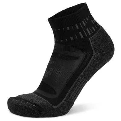 Abbildung von Balega Unisex Socken Für Damen Und Herren (1 Paar) Blister Resistant Quarter, Schwarz, XL EU