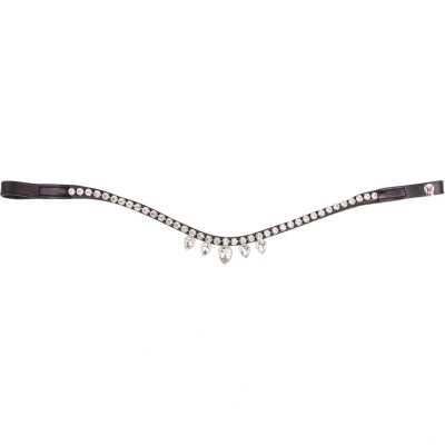 Abbildung von Waldhausen Stirnriemen X Line Diadem Schwarz/Weiß Vollblut