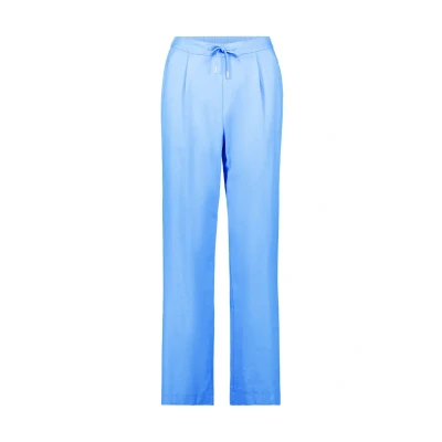 Abbildung von zero MIT Bindedetail Stoffhose, Damen, Größe: 34, Ocean blue