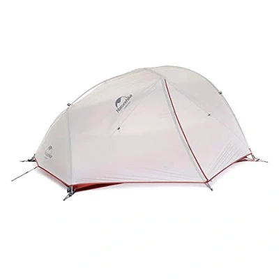 Abbildung von Naturehike Star River Zelt 2 Personen Doppelzelt Ultraleichtes Rucksackreisen Wasserdicht Wandern Camping (20D Grau)