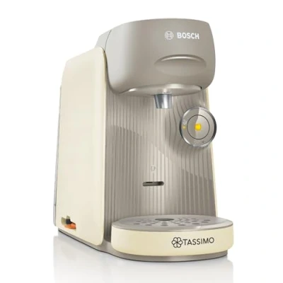 Abbildung von Bosch Tassimo finesse Kapselmaschine TAS167P, 70 Getränke, intensiverer Kaffee auf Kopfdruck, Abschaltautomatik, perfekt dosiert, platzsparend, 1400 W, crema