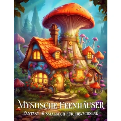 Abbildung von Mystische Feenhäuser Fantasy Ausmalbuch für Erwachsene: Skurrile Märchenarchitektur Malvorlagen zur Entspannung und zum Stressabbau