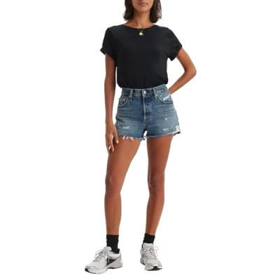 Abbildung von Levi&#039;s 501 Original Jeans Shorts, Damen, Größe: 28, The future is now
