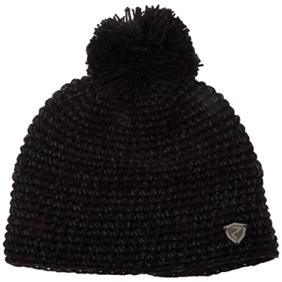 Abbildung von Ziener Unisex INTERCONTINENTAL Bommel Mütze / warm, gehökelt, Fleece Futter, black, Usex