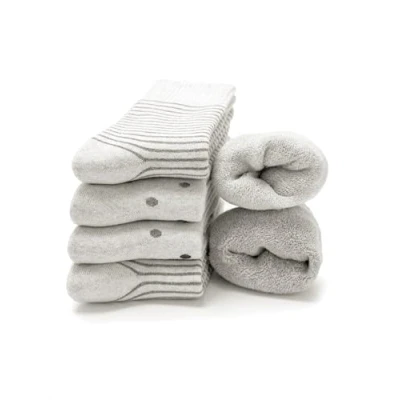 Abbildung von Occulto Damen Warme Thermosocken 6er Pack (Modell: Smilla) Grau Punkte 35 38