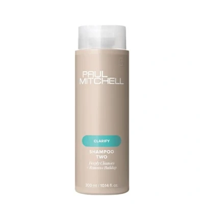 Abbildung von Paul Mitchell Shampoo Two Clarifying reinigt fettiges Haar und fettige Kopfhaut, Tiefenreinigung für die Haare in Salon Qualität, 300 ml (1er Pack)