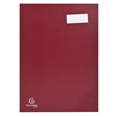 Abbildung von Exacompta 57025E Unterschriftsmappe denhbarer Faltenrücken 20 Fächer Etikettenhalter 1 Stück rot