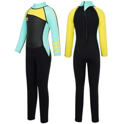 Abbildung von Gogokids Kinder Neoprenanzüge Jungen Mädchen Rash Guard Einteiler Thermische Badeanzüge 2.5mm Neopren Taucheranzug Schnorchelanzug UV Schutz 50+