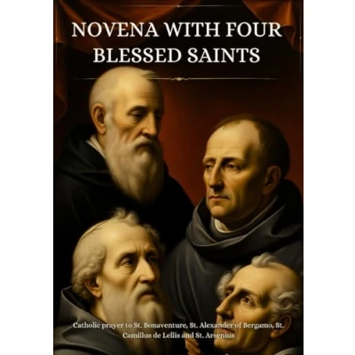 Abbildung von Novena with Four Blessed Saints: Catholic prayer to St. Bonaventure, Alexander of Bergamo, Camillus de Lellis and Arsenius